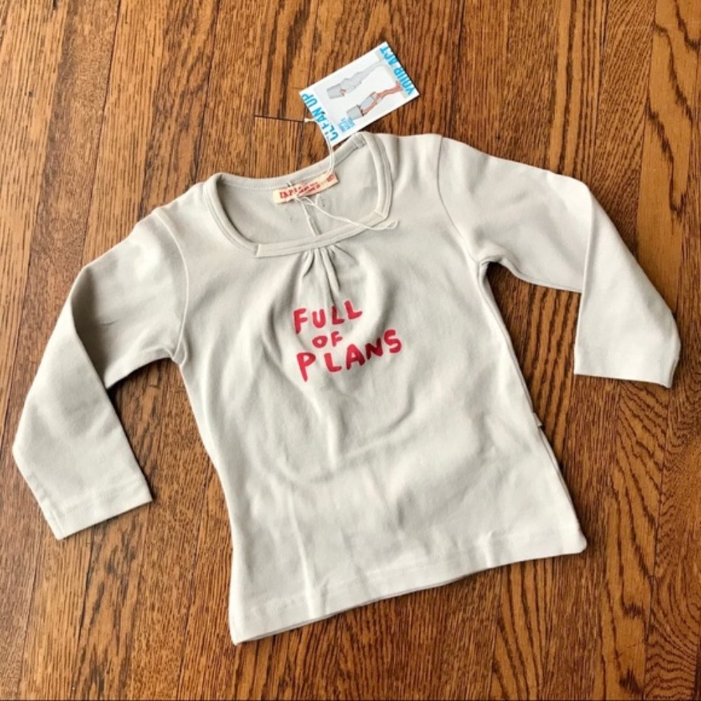 NWT Imps & Elfs "Full Of Plans" Organic Shirt